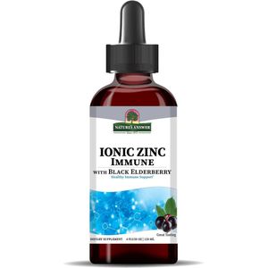 Ionic Zinc Immune met Black Elderberry – 120 ml Vloeibaar Extract