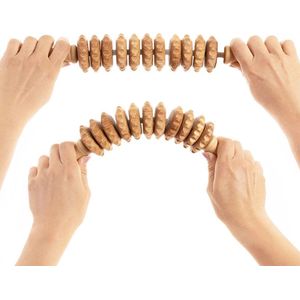 Massagerol - Beukenhout - Voor Lymfedrainage en Celulitis