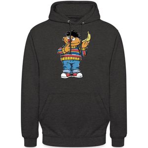 Sesamstraat Ernie met Banana Pose Hoodie Unisex