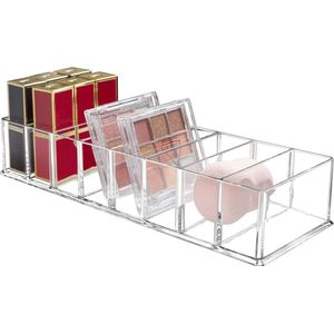 Afneembare 8-Compartimenten Acryl Make-up Organizer - Cosmetische en Sieraden Opbergdoos nagellak opbergen