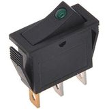 ProPlus - Wipschakelaar LED - Groen - 12/24V - Max. 10A - Kunststof