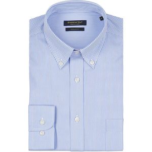 Steppin' Out Overhemd Streep Lichtblauw - Maat M - Heren