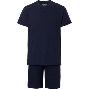 Pastunette For Men Shortama met Strepen Donkerblauw