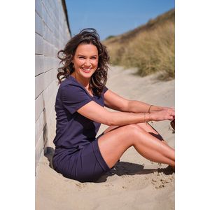 Mi Piace Travelstof Short navy - 202423 - Maat XS