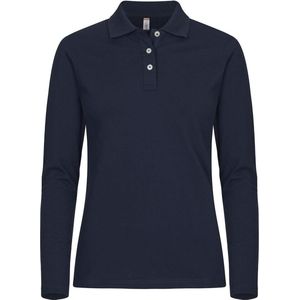 Clique Stretch Premium Polo L/S Women 028263 - Dark Navy - 36/S
