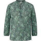 Blouse - Gevoerde Zoom - Chiffon - Tuniek Kraag - Lange Mouw