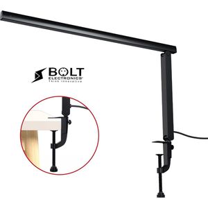 Bolt Electronics® IQ900BER Bureaulamp LED - Leeslamp - Dimbaar - Met klem - Zwart