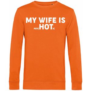 7431 - Sweater - My wife is...-Pure Orange-S