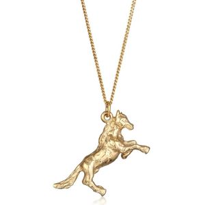 Elli Dames Halsketting Anhänger Pferd 925 Sterling Silber vergoldet