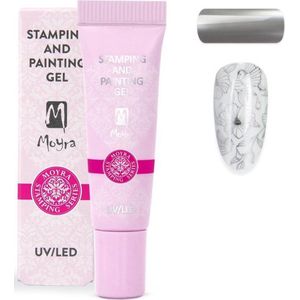 Moyra Stamping and Painting Gel No.08 Zilver Chrome