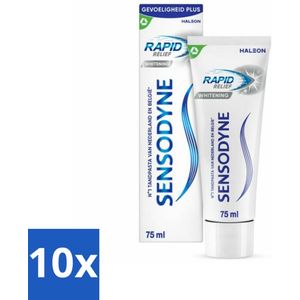 Sensodyne - Tandpasta - Rapid Relief - Whitening - 75ml x 10
