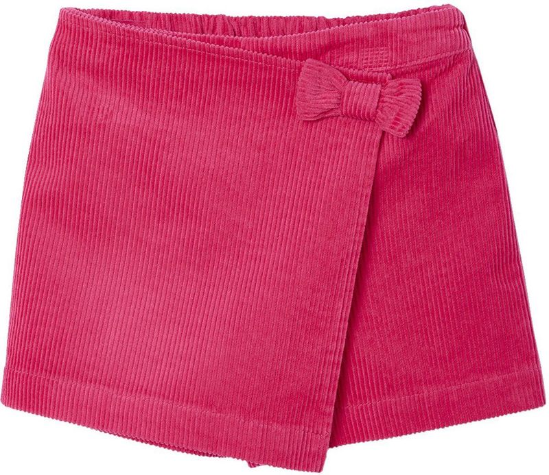 Skort - Fuchsia - Ribfluweel / Velours - Voor Meisjes