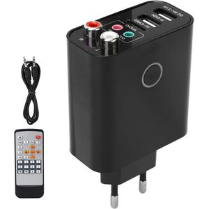 Bluetooth 5.0 Zenderontvanger 2-in-1 Adapter met APP Bediening en Afstandsbediening - 3,5 mm Audiokabel - Ingebouwde Snellaadmodule - EU-stekker