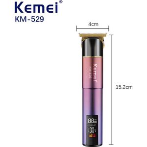 Kemei Tondeuse - KM 529 - Draadloze Tondeuse - Professionele tondeuse - Haren Millimeteren - Contouren - Haren Scheren - Kapper Tondeuse - Kapper Kwaliteit - Baard Trimmer - Haar Trimmer - Beard and Hair Trimmer