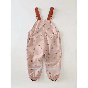 Dutchers - Regenoverall - Bloemenpatroon - Waterdicht - Voor Kinderen - 4-5 Jaar
