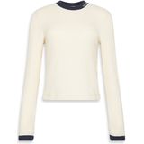 Calvin Klein T-shirt Ls Waffle Tee Lv047d225g Yam Shortbread Dames Maat - XS