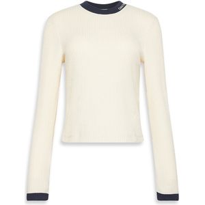 Calvin Klein T-shirt Ls Waffle Tee Lv047d225g Yam Shortbread Dames Maat - XS