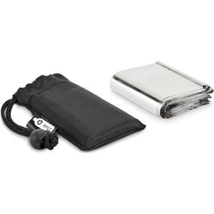 Nooddeken - Isolatiedeken - Thermodeken - Zilver - 130 x 210 cm - Met opbergzakje