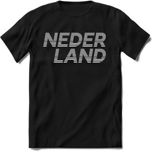 Nederland - Zilver - T-Shirt Heren / Dames  - Nederland / Holland / Koningsdag Souvenirs Cadeau Shirt - grappige Spreuken, Zinnen en Teksten. Maat 3XL
