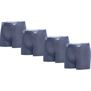 Cappuccino Italia - Heren Onderbroeken 4-Pack Boxers - Blauw - Maat XL