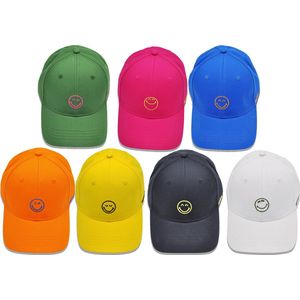 SMILEY - BASEBALL CAP - 100% katoen - black-yellow - one size pet