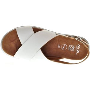 Ara - Sandaal - Wit - Voorgevormd Voetbed - Klittenband