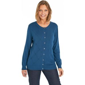 Vest, effen, met knopen, modalmix