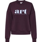 Only - Onlbest Print Crew Neck Swt - Bordeauxrood - Dames