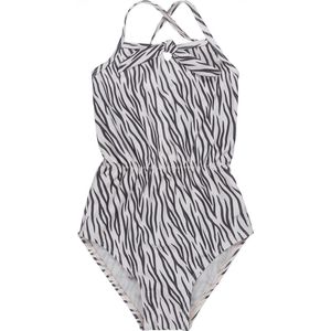 Koko Noko meisjes zwempak Zebraprint Champagne