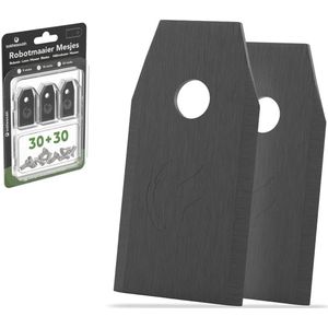 To the South® Universele Robotmaaier Mesjes geschikt voor o.a. Gardena, Husqvarna, McCulloch, Yard Force, Segway, Garden Feelings, Cramer, ECOVACS, Ferrex & Florabest - Black Coated - 30 Stuks