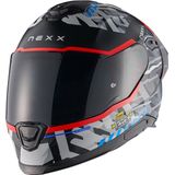 Y.100R - Integraalhelm - Actiecamera-ondersteuning - Aerodynamische Achterspoiler - X-COM 3 Communicatiesysteem