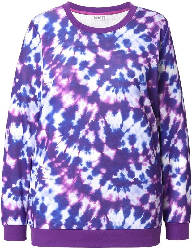 Angel of Style - Dames - Sweatshirt batikmotief - Bes - Maat 42