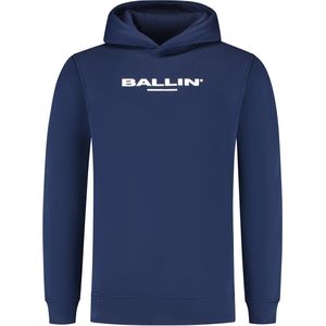 Ballin Amsterdam - Heren Regular fit Sweaters Hoodie LS - Navy - Maat M