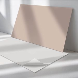 Wallfluent Vinyl Wandpaneel - Kleur Lichtbruin PVC Muurpaneel - 120 cm x 60 cm - Beige PVC wandpaneel - 1 stuk - Rechthoekig Wandbekleding Vinyl - Patroon Wandpaneel - Zelfklevende Wandbekleding - Wandpaneel Keuken en Badkamer