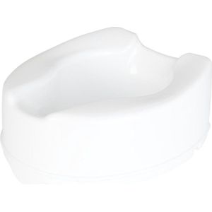 Toiletverhoger verhoogde en verlengde stoelsteun voor ouderen en gehandicapten witte kleur 150 mm (6 inch) met vergrendeling Toiletverhoger