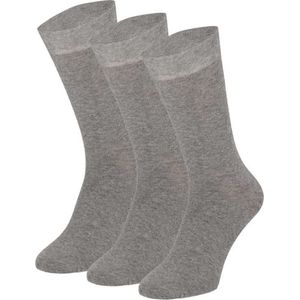 Apollo sokken basic Grijs 3-pack maat 40-46