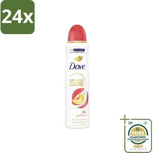 Dove Deodorant Spray - Perzik & Witte Bloesem - 150 ml - Voordeelverpakking - 24 stuks - Peach & White Blossom - Deodorant spray