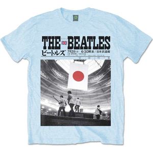 The Beatles - At The Budokan Heren T-shirt - XXL - Blauw