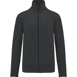 Kariban Microfleece met rits heren K911 - Dark Grey - 5XL