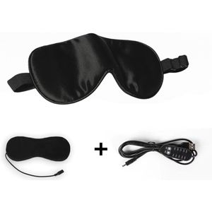 Verwarmd Oogmasker - Satijnen Oogmasker - Met Timer en 5 Temperatuurstanden - USB