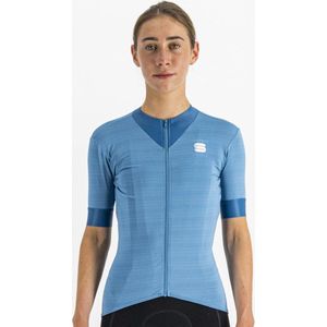 Sportful Fietsshirt Korte Mouwen Blauw Dames - Kelly W Short Sleeve Jersey Berry Blue-XL