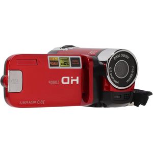 48MP Digitale Videocamera Camcorder 16X Digitale Zoomcamera Videorecorder 27 Inch 270 ° Draaibaar Scherm - Rood - Voor Beginners en Kinderen