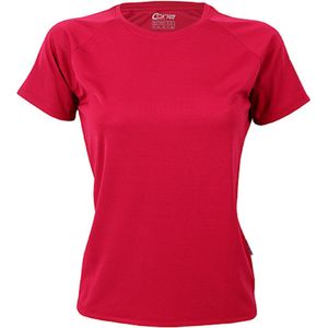 Damessportshirt 'Tech Tee' met korte mouwen Bordeaux Red - XS