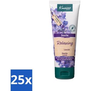 25 x Kneipp - Mini Douchegel - Relaxing - Ontspannende Geur - 75 ml - Mini - Reiskleinigheid - Vegan - Natuurlijke Ingrediënten