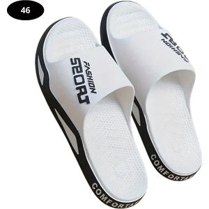 Livano Badslippers Dames & Heren - Comfortabel - Flip Flops - Sauna - Zomer - Wit - Maat 36