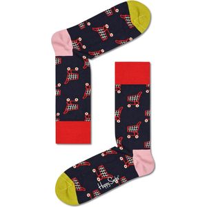 Happy Socks Shop Til You Drop Sock - blauw met rood - Unisex - Maat: 36-40