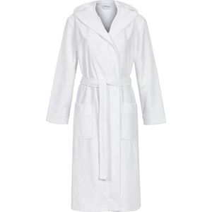 Witte uniseks badjas capuchon - Wit - Maat - S