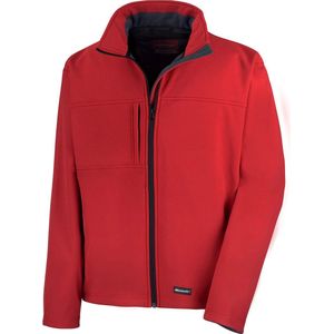 Heren Classic Softshell Outdoorjas Result maat S Rood