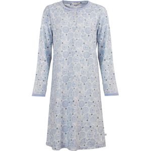 Tenderness Dames Nachthemd - Geprint Dessin - Licht Blauw - Maat S