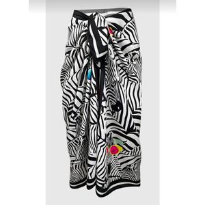 Dames Pareo Zebrapatroon